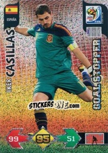 Sticker Iker Casillas - FIFA World Cup South Africa 2010. Adrenalyn XL (UK edition) n. 147 - Panini