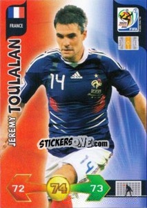 Figurina Jeremy Toulalan - FIFA World Cup South Africa 2010. Adrenalyn XL (UK edition) - Panini