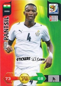 Cromo John Pantsil - FIFA World Cup South Africa 2010. Adrenalyn XL (UK edition) - Panini