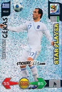 Sticker Theofanis Gekas - FIFA World Cup South Africa 2010. Adrenalyn XL (UK edition) - Panini