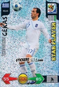 Figurina Theofanis Gekas - FIFA World Cup South Africa 2010. Adrenalyn XL (UK edition) - Panini