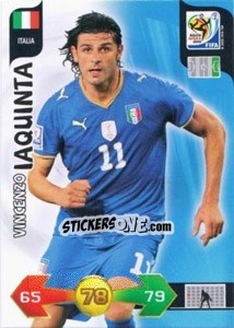 Cromo Vincenzo Iaquinta - FIFA World Cup South Africa 2010. Adrenalyn XL (UK edition) - Panini