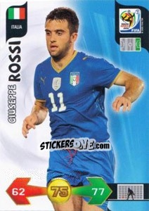 Sticker Giuseppe Rossi - FIFA World Cup South Africa 2010. Adrenalyn XL (UK edition) n. 219 - Panini