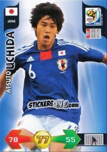 Cromo Atsuto Uchida - FIFA World Cup South Africa 2010. Adrenalyn XL (UK edition) - Panini
