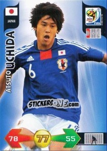 Sticker Atsuto Uchida - FIFA World Cup South Africa 2010. Adrenalyn XL (UK edition) n. 226 - Panini