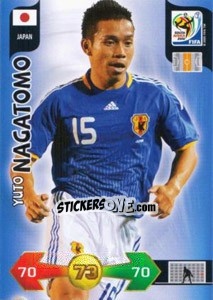 Cromo Yuto Nagatomo - FIFA World Cup South Africa 2010. Adrenalyn XL (UK edition) - Panini