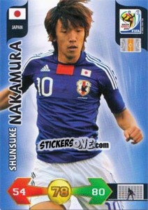 Sticker Shunsuke Nakamura - FIFA World Cup South Africa 2010. Adrenalyn XL (UK edition) n. 231 - Panini