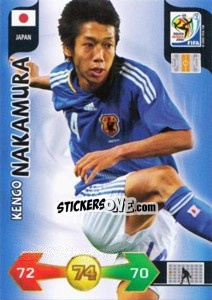 Cromo Kengo Nakamura - FIFA World Cup South Africa 2010. Adrenalyn XL (UK edition) - Panini