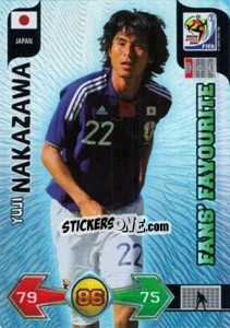 Sticker Yuji Nakazawa - FIFA World Cup South Africa 2010. Adrenalyn XL (UK edition) n. 237 - Panini