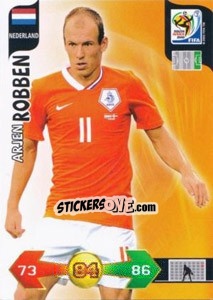 Sticker Arjen Robben - FIFA World Cup South Africa 2010. Adrenalyn XL (UK edition) n. 248 - Panini
