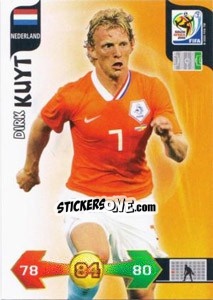 Cromo Dirk Kuyt - FIFA World Cup South Africa 2010. Adrenalyn XL (UK edition) - Panini