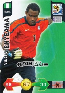 Sticker Vincent Enyeama - FIFA World Cup South Africa 2010. Adrenalyn XL (UK edition) n. 258 - Panini