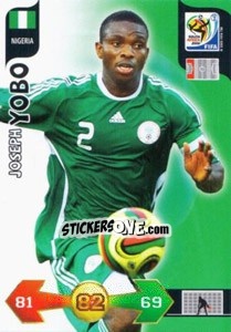 Sticker Joseph Yobo - FIFA World Cup South Africa 2010. Adrenalyn XL (UK edition) - Panini
