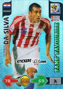 Cromo Paulo Da Silva - FIFA World Cup South Africa 2010. Adrenalyn XL (UK edition) - Panini