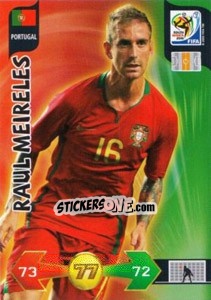 Figurina Raul Meireles - FIFA World Cup South Africa 2010. Adrenalyn XL (UK edition) - Panini