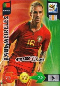 Sticker Raul Meireles - FIFA World Cup South Africa 2010. Adrenalyn XL (UK edition) n. 279 - Panini