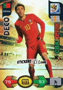 Figurina Deco - FIFA World Cup South Africa 2010. Adrenalyn XL (UK edition) - Panini