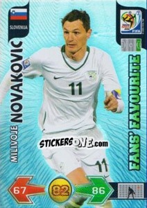 Sticker Milivoje Novakovic - FIFA World Cup South Africa 2010. Adrenalyn XL (UK edition) n. 295 - Panini