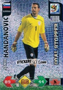 Sticker Samir Handanovic - FIFA World Cup South Africa 2010. Adrenalyn XL (UK edition) n. 296 - Panini