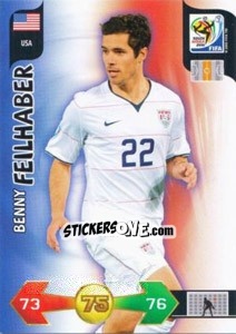 Sticker Benny Feilhaber - FIFA World Cup South Africa 2010. Adrenalyn XL (UK edition) - Panini