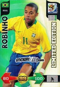 Cromo Robinho - FIFA World Cup South Africa 2010. Adrenalyn XL (UK edition) - Panini