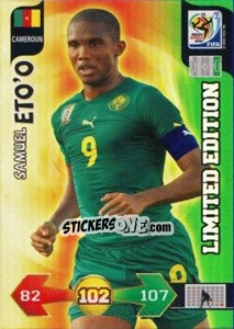 Sticker Samuel Eto'O - FIFA World Cup South Africa 2010. Adrenalyn XL (UK edition) n. LE5 - Panini