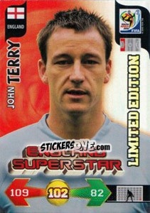 Sticker John Terry - FIFA World Cup South Africa 2010. Adrenalyn XL (UK edition) - Panini