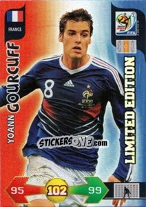 Sticker Yoann Gourcuff - FIFA World Cup South Africa 2010. Adrenalyn XL (UK edition) - Panini