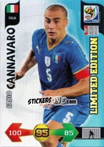 Cromo Fabio Cannavaro - FIFA World Cup South Africa 2010. Adrenalyn XL (UK edition) - Panini