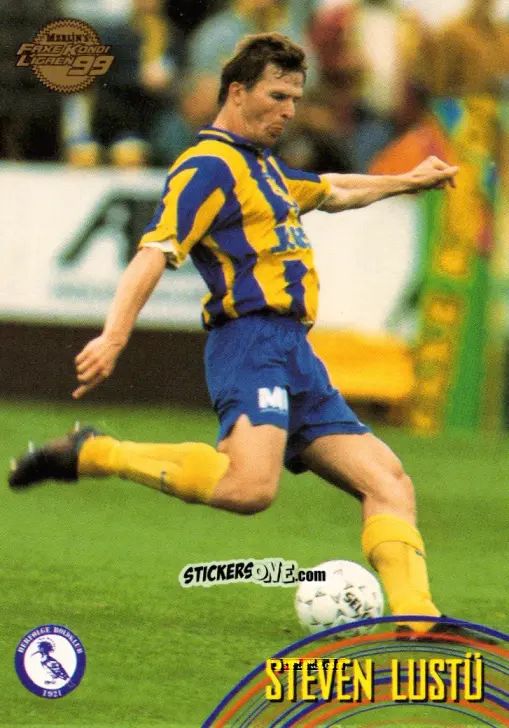 Figurina Steven Lustü - Danish Faxe Kondi Ligaen 1998-1999 n. 63 - Merlin