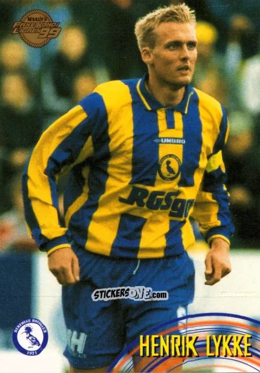 Figurina Henrik Lykke - Danish Faxe Kondi Ligaen 1998-1999 n. 64 - Merlin