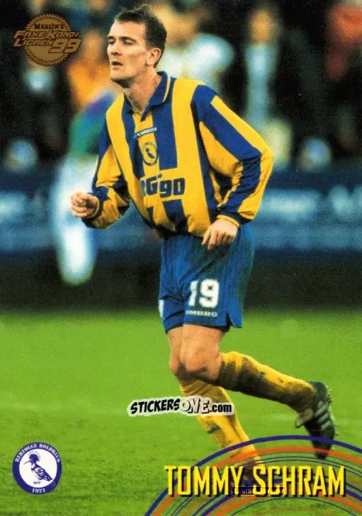 Figurina Tommy Schram - Danish Faxe Kondi Ligaen 1998-1999 n. 66 - Merlin