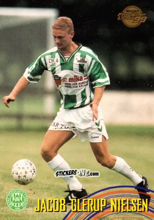 Sticker Jacob Glerup Nielsen - Danish Faxe Kondi Ligaen 1998-1999 n. 105 - Merlin