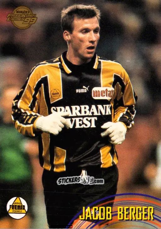 Sticker Jacob Berger - Danish Faxe Kondi Ligaen 1998-1999 n. 122 - Merlin