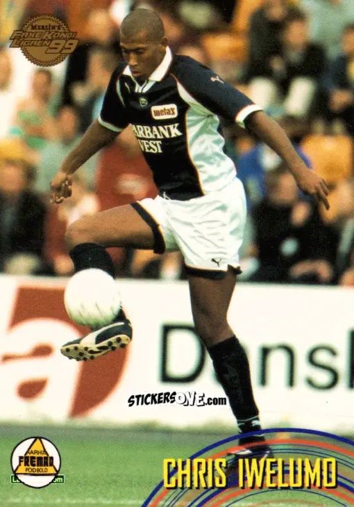 Sticker Chris Iwelumo - Danish Faxe Kondi Ligaen 1998-1999 n. 123 - Merlin