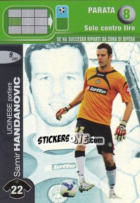 Cromo Samir Handanovic - Calciatori Challenge 2008-2009 - Panini