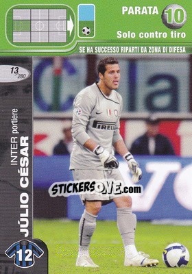 Cromo Júlio César - Calciatori Challenge 2008-2009 - Panini