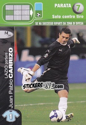 Cromo Juan Pablo Carrizo - Calciatori Challenge 2008-2009 - Panini