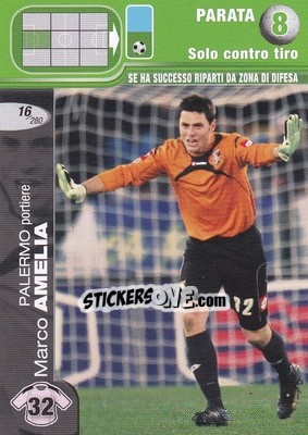 Sticker Marco Amelia - Calciatori Challenge 2008-2009 - Panini