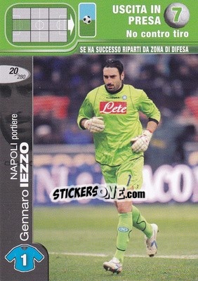 Cromo Gennaro Iezzo - Calciatori Challenge 2008-2009 - Panini