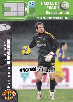 Sticker Francesco Benussi - Calciatori Challenge 2008-2009 - Panini