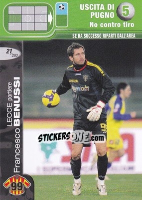 Figurina Francesco Benussi - Calciatori Challenge 2008-2009 - Panini