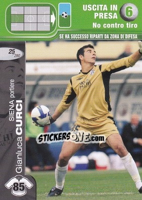 Sticker Gianluca Curci - Calciatori Challenge 2008-2009 - Panini