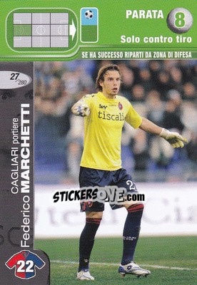 Sticker Federico Marchetti - Calciatori Challenge 2008-2009 - Panini