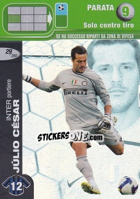 Cromo Júlio César - Calciatori Challenge 2008-2009 - Panini