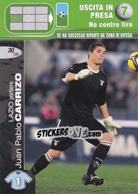 Cromo Juan Pablo Carrizo - Calciatori Challenge 2008-2009 - Panini