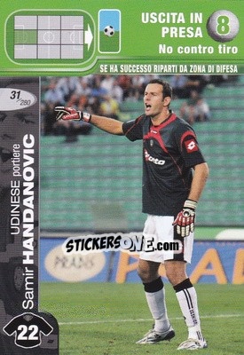 Cromo Samir Handanovic - Calciatori Challenge 2008-2009 - Panini