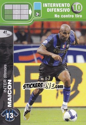 Sticker Maicon - Calciatori Challenge 2008-2009 n. 41 - Panini
