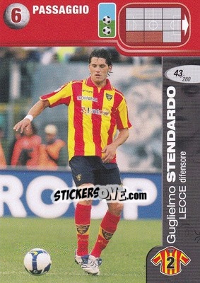 Cromo Guglielmo Stendardo - Calciatori Challenge 2008-2009 - Panini