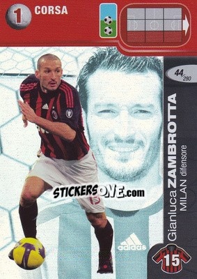 Cromo Gianluca Zambrotta - Calciatori Challenge 2008-2009 - Panini